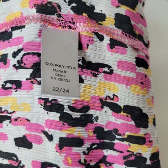 Avenue Sequined Neckline V-Neck Lightweight‎ Sleeveless Blouse Size 22/24 - Picture 6 of 6